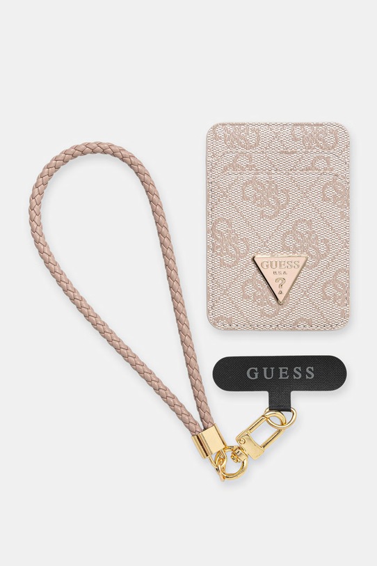 Guess etui na karty różowy GUBPWMWSP4GTP