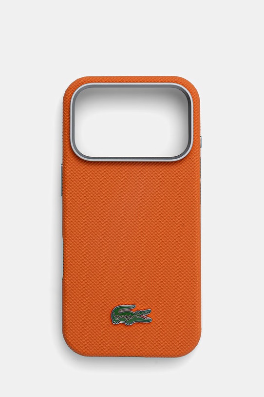 Lacoste etui na telefon iPhone 17 Pro pomarańczowy LCSCMP17LPLAO
