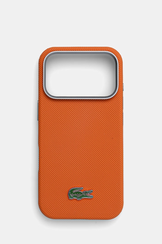 Lacoste etui na telefon iPhone 17 Pro pomarańczowy LCSCMP17LPLAO