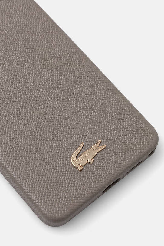 Lacoste etui na telefon z imitacji skóry Samsung Galaxy S26 Ultra LCHMS26LPCEGT beżowy AA00