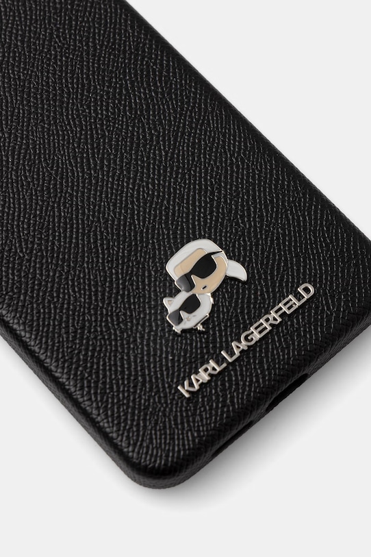 Karl Lagerfeld etui na telefon z imitacji skóry Samsung Galaxy S26+ KLHMS26M6PFKCLK czarny AA00