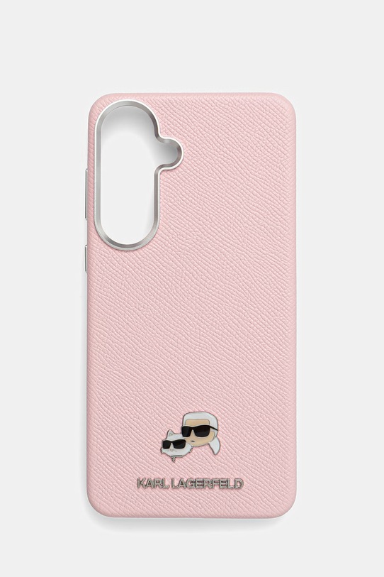 Karl Lagerfeld etui na telefon z imitacji skóry Samsung Galaxy S26+ różowy KLHMS26M6PFKCLP