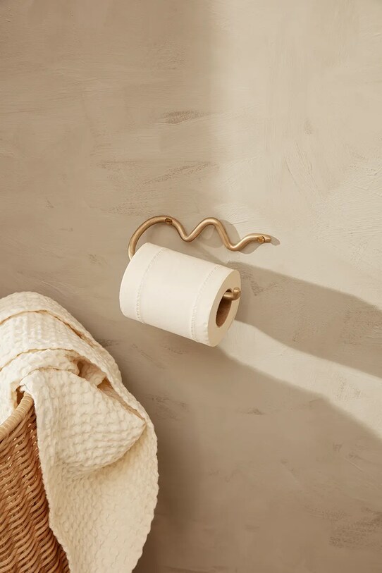 Держатель для туалетной бумаги ferm LIVING Curvature 1104263287 бежевый AA00