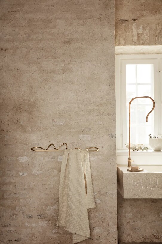 Вішалка для рушників ferm LIVING Curvature 1104263288 жовтий AA00