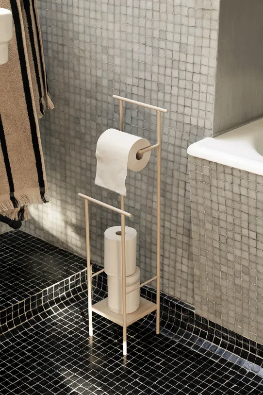 Łazienka ferm LIVING uchwyt na papier toaletowy 1104263263 beżowy