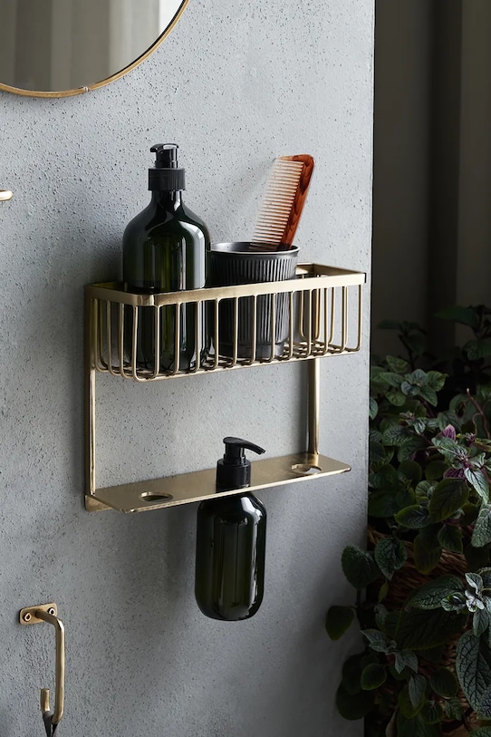 House Doctor półka łazienkowa HDBath 20 x 25,5 xm 205347002 żółty AA00