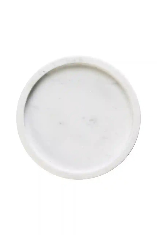 Madam Stoltz taca dekoracyjna 20 cm KT29605WH biały AA00