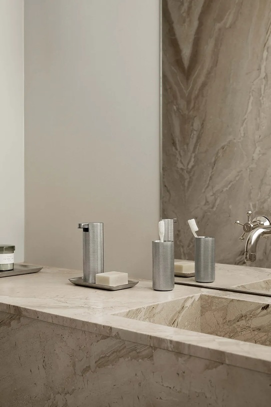 Blomus dozownik na mydło ze stali nierdzewnej B67510 srebrny AA00