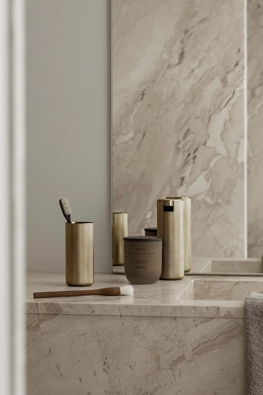 Blomus kubek łazienkowy ze stali nierdzewnej B67503 złoty AA00