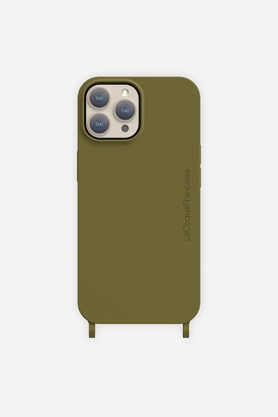 LaCoqueFrançaise husă pentru telefon iPhone 16 Plus verde LE317566
