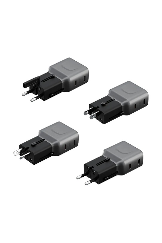 Lifestyle Energea ładowarka sieciowa TravelGo Adapter 45 2xUSB-C 45W TGA.45.GUN czarny