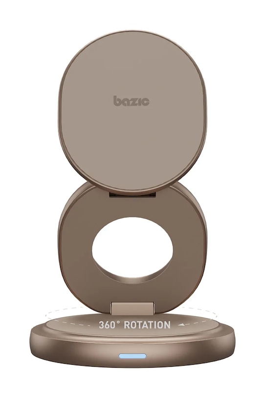 Bazic ładowarka indukcyjna 15W Fast Charging GM.GYRE360.GLD beżowy AA00