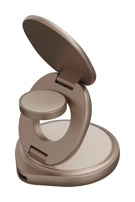 Bazic ładowarka indukcyjna 15W Fast Charging beżowy GM.GYRE360.GLD