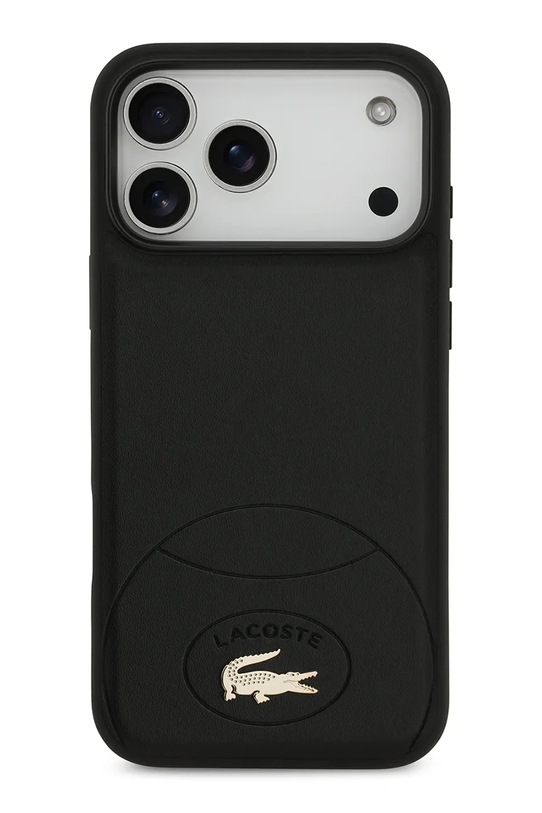 Lacoste etui na telefon z wbudowanym pierścieniem magnetycznym MagSafe iPhone 17 Pro Max czarny LCHMP17XPBLK