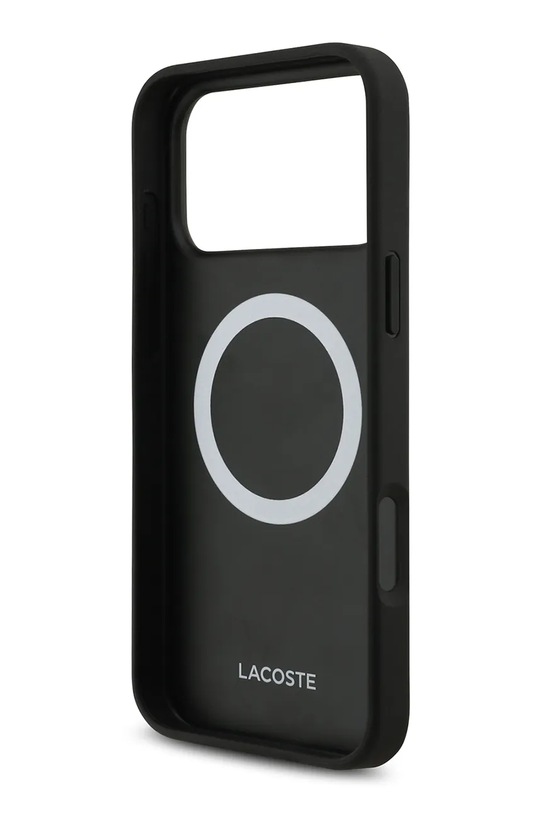 Lacoste etui na telefon z wbudowanym pierścieniem magnetycznym MagSafe iPhone 17 Pro Max LCHMP17XPBLK czarny AA00