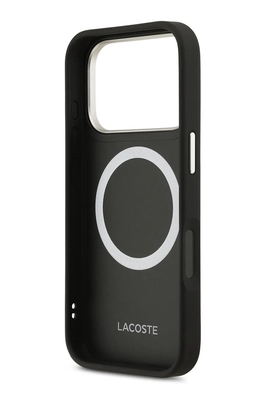 Lacoste etui na telefon z wbudowanym pierścieniem magnetycznym MagSafe iPhone 17 Pro LCHMP17LPCESK czarny AA00