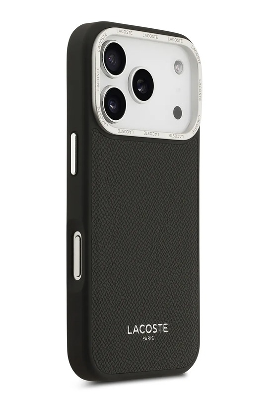 Lifestyle Lacoste etui na telefon z wbudowanym pierścieniem magnetycznym MagSafe iPhone 17 Pro LCHMP17LPCESK czarny