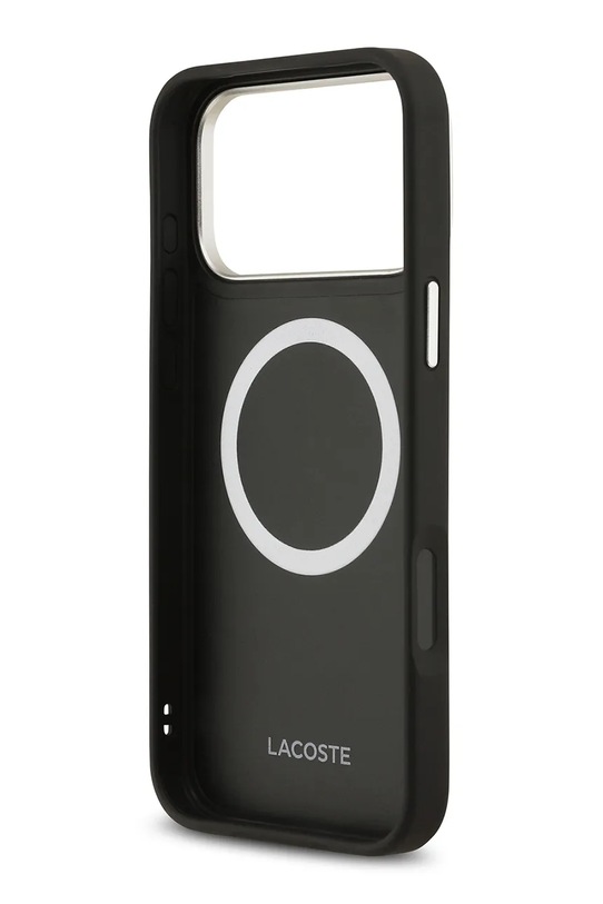 Lacoste etui na telefon z wbudowanym pierścieniem magnetycznym MagSafe iPhone 17 Pro Max LCHMP17XPCESK czarny AA00