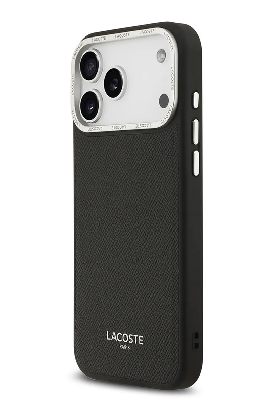 Lacoste etui na telefon z wbudowanym pierścieniem magnetycznym MagSafe iPhone 17 Pro Max czarny LCHMP17XPCESK