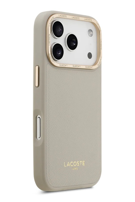 Lifestyle Lacoste etui na telefon z wbudowanym pierścieniem magnetycznym MagSafe iPhone 17 Pro LCHMP17LPCEGT beżowy