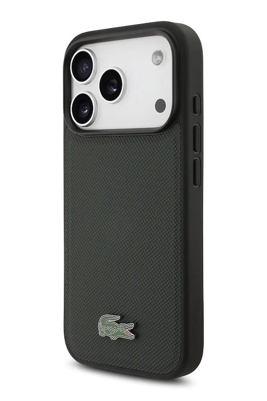 Lacoste etui na telefon z wbudowanym pierścieniem magnetycznym MagSafe iPhone 17 Pro zielony LCHMP17LPLAE