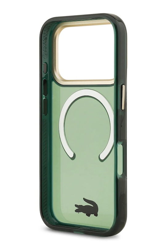 Lacoste etui na telefon z wbudowanym pierścieniem magnetycznym MagSafe iPhone 17 Pro LCHMP17LUFWAE zielony AA00