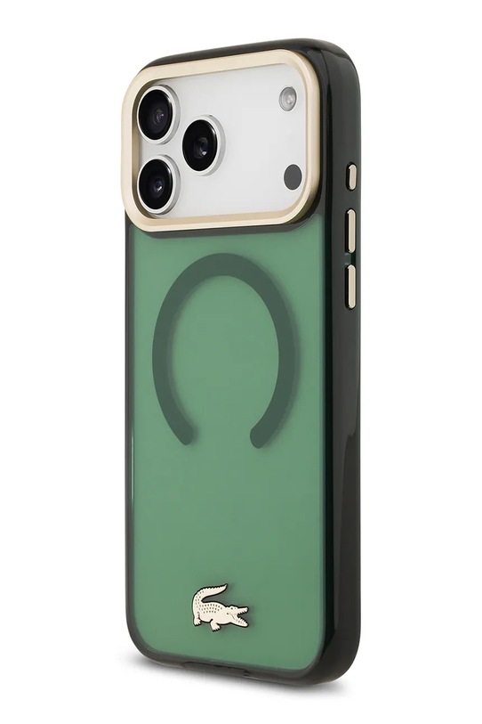 Lacoste etui na telefon z wbudowanym pierścieniem magnetycznym MagSafe iPhone 17 Pro Max zielony LCHMP17XUFWAE