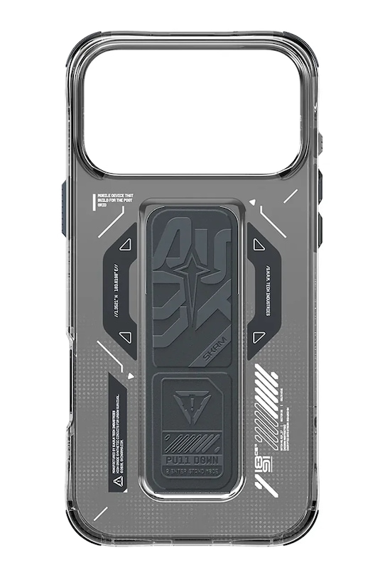 Калъф за телефон с вграден магнитен пръстен Skinarma Helio iPhone 17 Pro SK.2025PP6.3.HELO.GRA черен AA00