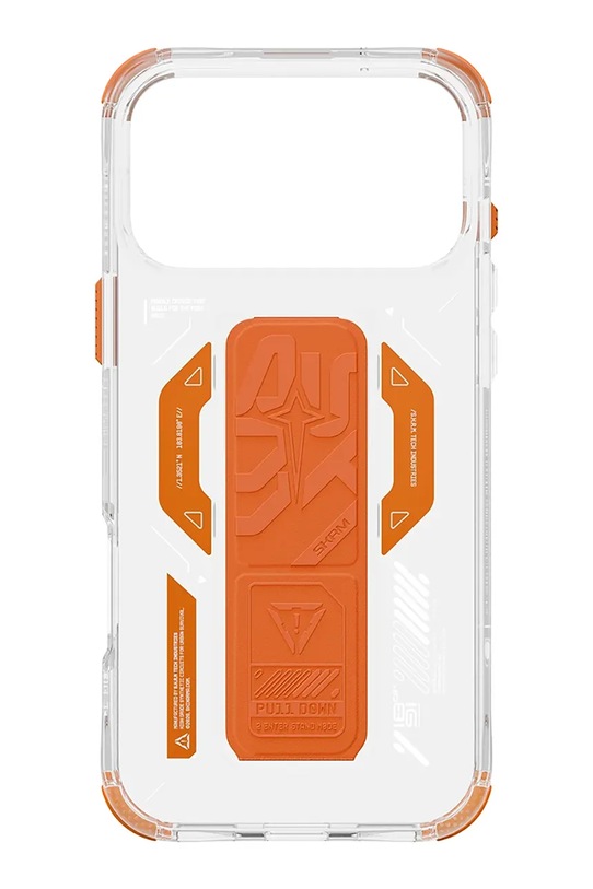 Skinarma etui na telefon z wbudowanym pierścieniem magnetycznym Helio iPhone 17 Pro SK.2025PP6.3.HELO.ORG pomarańczowy AA00