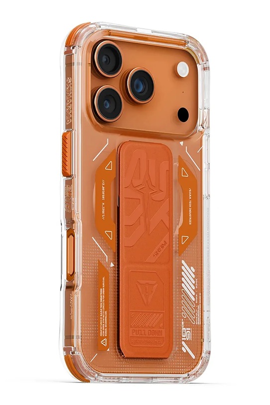 Lifestyle Skinarma etui na telefon z wbudowanym pierścieniem magnetycznym Helio iPhone 17 Pro SK.2025PP6.3.HELO.ORG pomarańczowy
