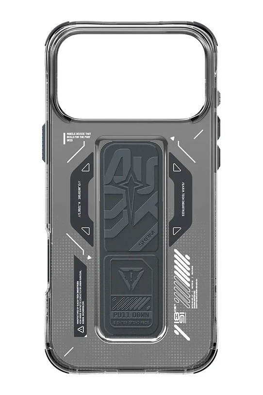 Skinarma etui na telefon z wbudowanym pierścieniem magnetycznym Helion iPhone 17 Pro Max SK.2025PP6.9.HELO.GRA czarny AA00