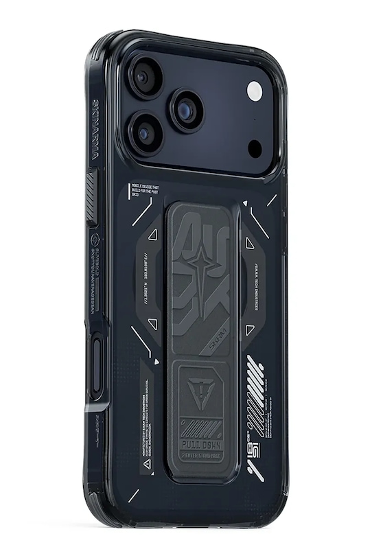 Лайфстайл Калъф за телефон с вграден магнитен пръстен Skinarma Helion iPhone 17 Pro Max SK.2025PP6.9.HELO.GRA черен