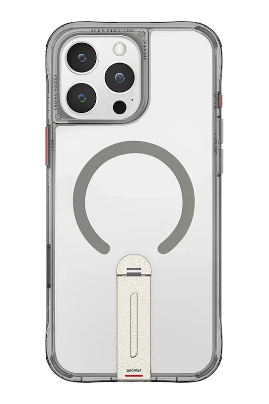 Калъф за телефон с вграден магнитен пръстен Skinarma Helix iPhone 16 Pro прозрачен SK.P16PRO.HELX.TT