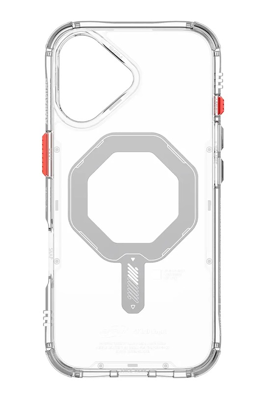 Skinarma etui na telefon z wbudowanym pierścieniem magnetycznym Saido iPhone 17 SK.2025P6.3.SDOMS.CLR transparentny AA00