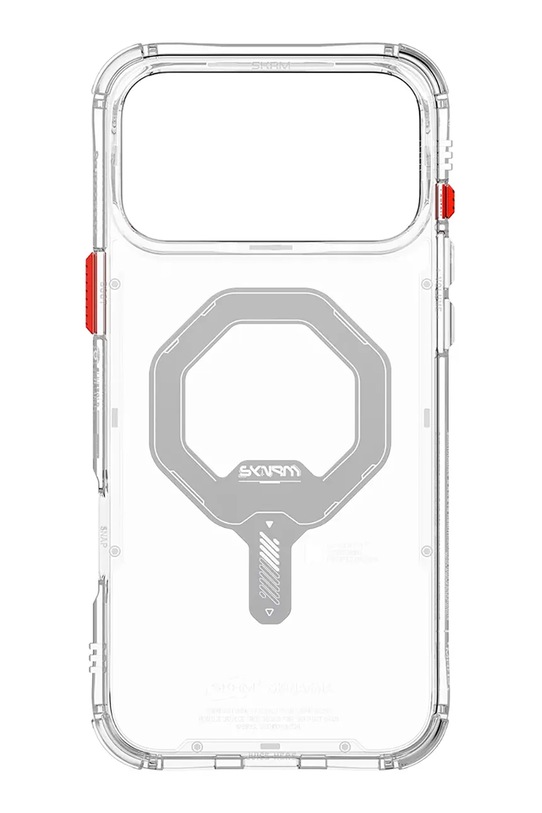 Skinarma etui na telefon z wbudowanym pierścieniem magnetycznym Saido iPhone 17 Pro SK.2025PP6.3.SDOMS.CLR transparentny AA00