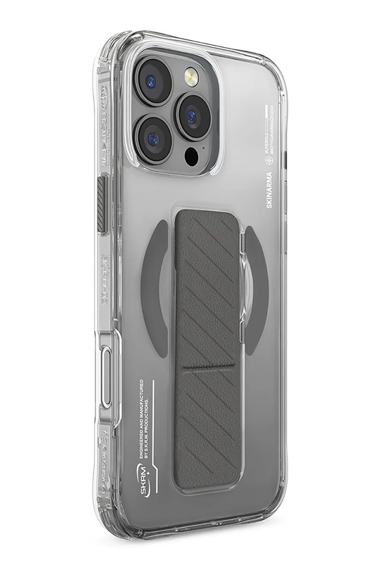 Skinarma etui na telefon z wbudowanym pierścieniem magnetycznym iPhone 16 Pro transparentny SK.2024PP63.AXON.TT