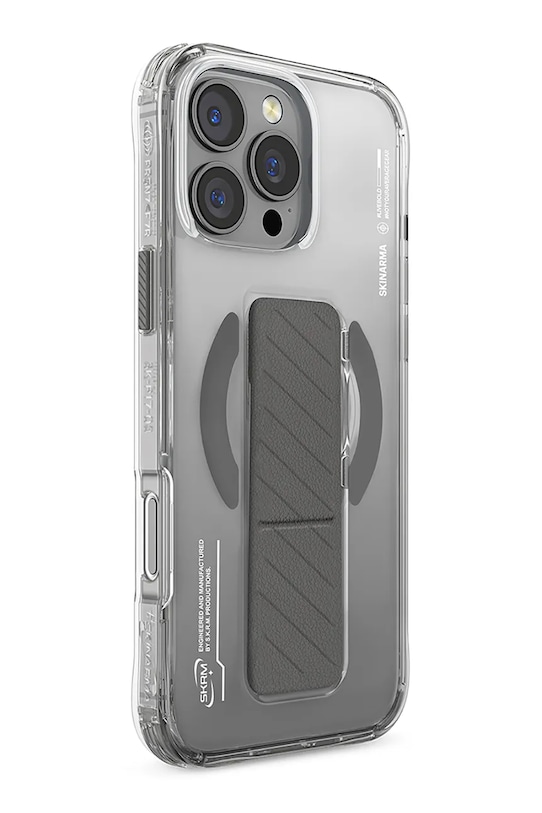 Skinarma etui na telefon z wbudowanym pierścieniem magnetycznym iPhone 16 Pro transparentny SK.2024PP63.AXON.TT