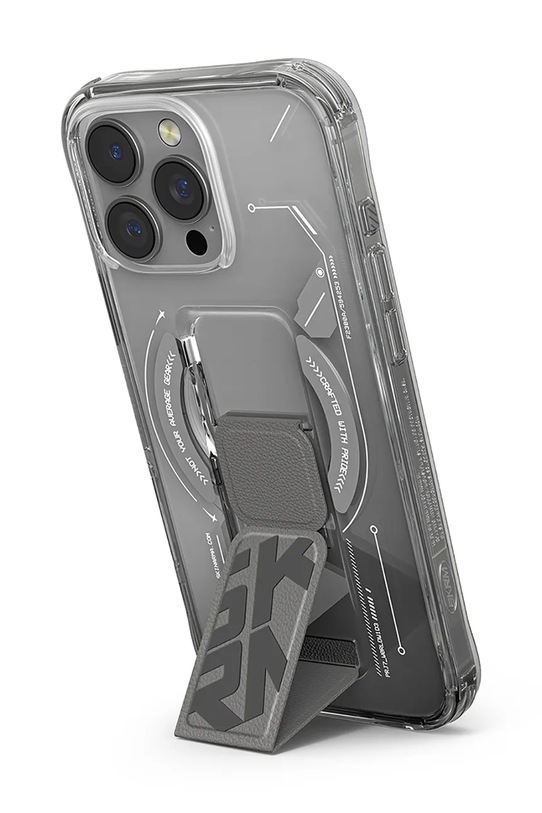 Decor Puzdro na telefón so vstavaným magnetickým krúžkom Skinarma iPhone 16 Pro Max SK.2024PP69.HELO.TT priesvitná