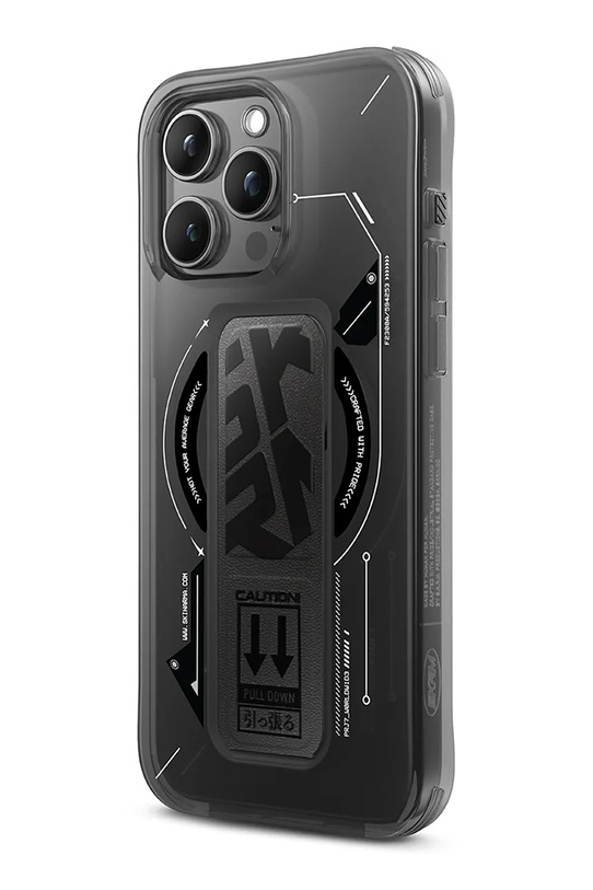 Skinarma etui na telefon z wbudowanym pierścieniem magnetycznym iPhone 16 Pro Max czarny SK.2024PP69.HELO.BLK