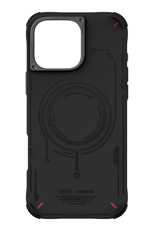 Skinarma etui na telefon z wbudowanym pierścieniem magnetycznym iPhone 16 Pro Max SK.2024PP69.MECHA.BLK czarny AA00
