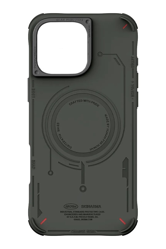 Skinarma etui na telefon z wbudowanym pierścieniem magnetycznym iPhone 16 Pro Max SK.2024PP69.MECHA.GRN zielony AA00