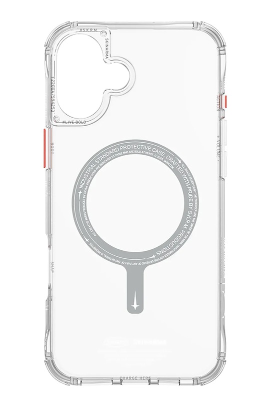 Skinarma etui na telefon z wbudowanym pierścieniem magnetycznym iPhone 16 SK.2024P61.SDOMS.CLR transparentny AA00
