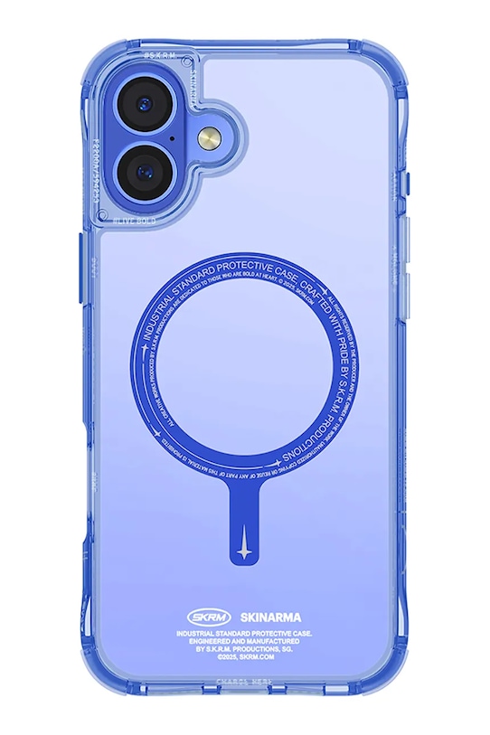 Skinarma etui na telefon z wbudowanym pierścieniem magnetycznym iPhone 16 fioletowy SK.2024P61.SDOMS.BLU