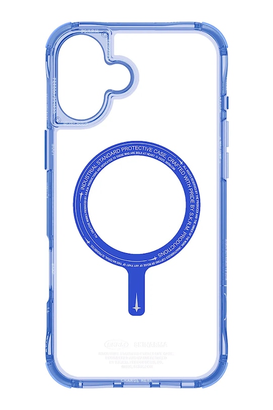 Skinarma etui na telefon z wbudowanym pierścieniem magnetycznym iPhone 16 SK.2024P61.SDOMS.BLU fioletowy AA00