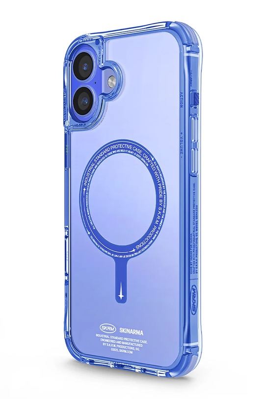 Skinarma etui na telefon z wbudowanym pierścieniem magnetycznym iPhone 16 fioletowy SK.2024P61.SDOMS.BLU