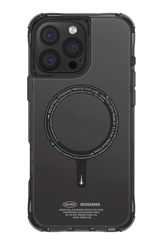 Skinarma etui na telefon z wbudowanym pierścieniem magnetycznym iPhone 16 Pro Max czarny SK.2024PP69.SDOMS.BLK