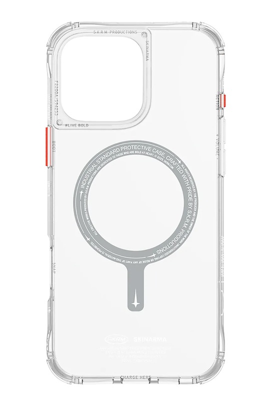 Skinarma etui na telefon z wbudowanym pierścieniem magnetycznym iPhone 16 Pro Max SK.2024PP69.SDOMS.CLR transparentny AA00