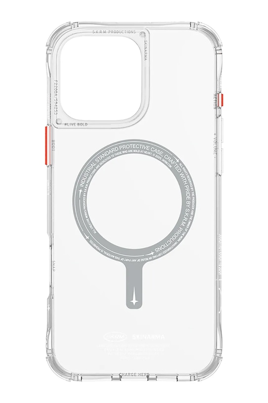 Skinarma etui na telefon z wbudowanym pierścieniem magnetycznym iPhone 16 Pro Max SK.2024PP69.SDOMS.CLR transparentny AA00