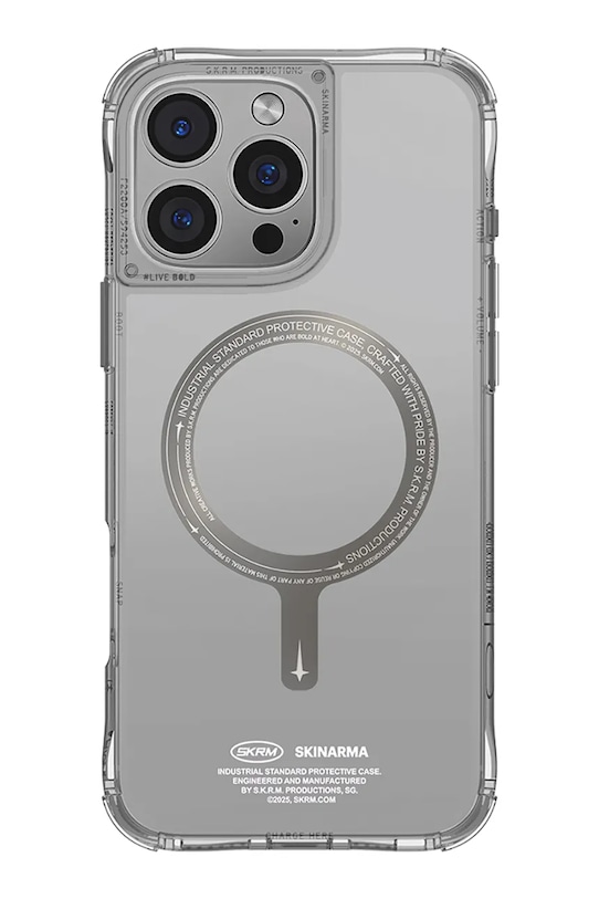 Skinarma etui na telefon z wbudowanym pierścieniem magnetycznym iPhone 16 Pro Max transparentny SK.2024PP69.SDOPRM.TT