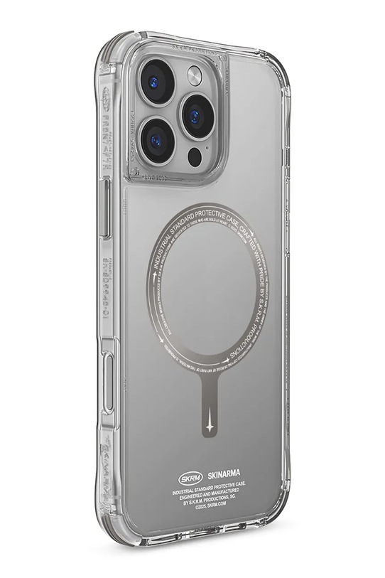 Lifestyle Skinarma etui na telefon z wbudowanym pierścieniem magnetycznym iPhone 16 Pro Max SK.2024PP69.SDOPRM.TT transparentny